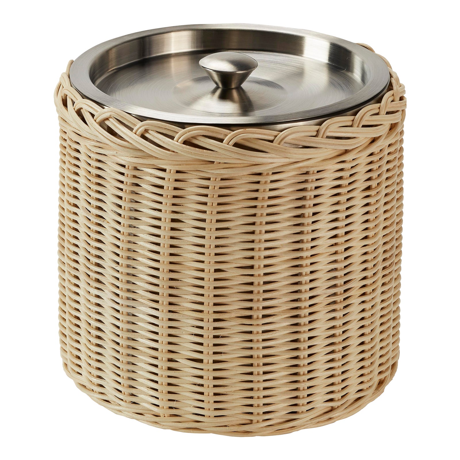 Rattan Ice Bucket Chairish
