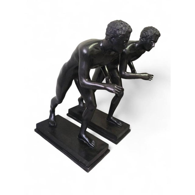 1990s Pompeii Runner Sculptures after the 1st Century BC Originals, 1990, Set of 2 For Sale - Image 5 of 11