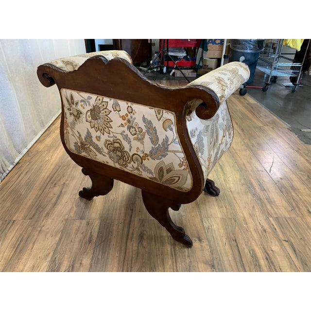 Antique American Empire Neoclassical Armchair For Sale In San Diego - Image 6 of 6