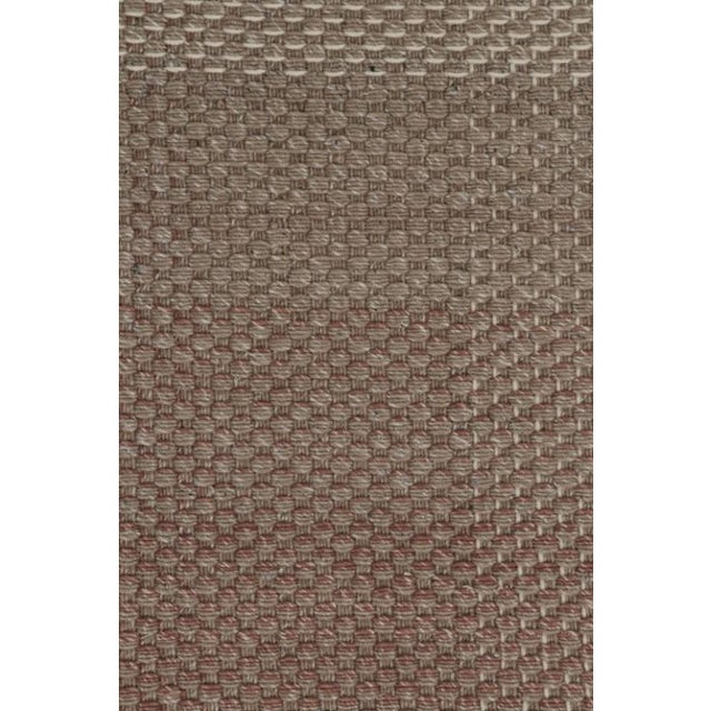 Rug & Kilim’s Scandinavian Style Ombre Kilim Rug in Brown Patterns For Sale In New York - Image 6 of 7