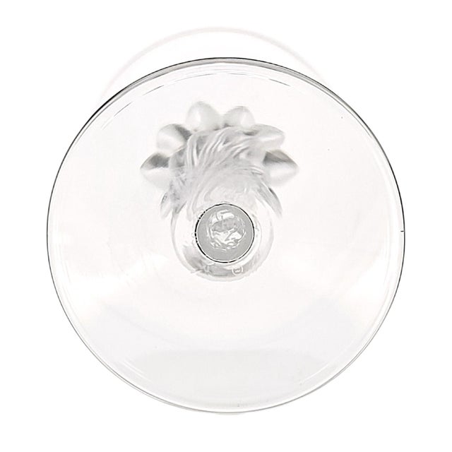 Late 20th Century Lenox Aria Lead Crystal Wine Glasses Set of 7 For Sale In San Francisco - Image 6 of 8
