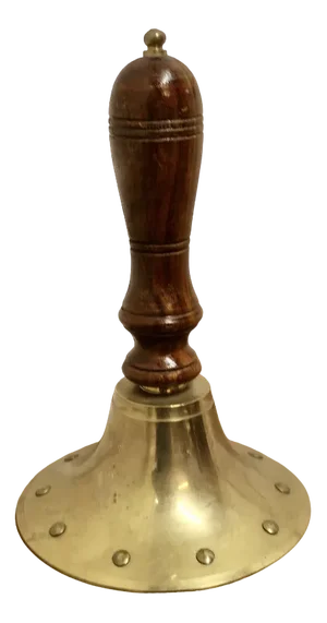 Brass Ships Dinner Hand Bell, 1890s