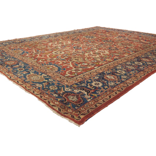 79920 Antique Persian Sultanabad Rug, 08'10 x 11'09. The Gilded Arbor: A Late 19th Century Persian Sultanabad Masterpiece...