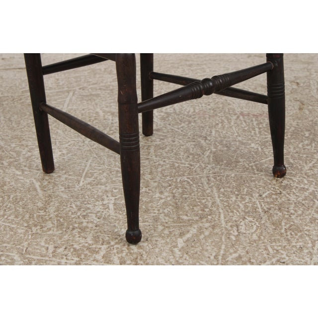 Set of 10 Antique Early American Hitchcock Dining Chairs For Sale - Image 10 of 14