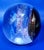 Contemporary Vintage 1990s Rebecca Stewart Signed 4” Magnum Dichroic Art Glass Galaxy Paperweight For Sale - Image 3 of 10