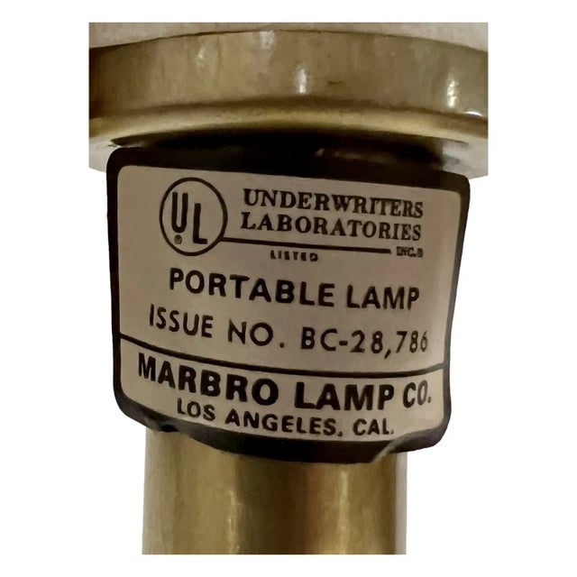 Mid-Century Signed Marbro Italian Alabaster Ionic Column Lamp For Sale In New York - Image 6 of 8