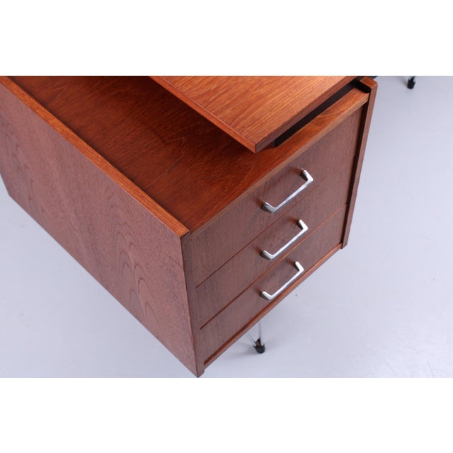 Teak Hairpin Desk from Tijsseling Nijkerk, 1950s For Sale - Image 16 of 17