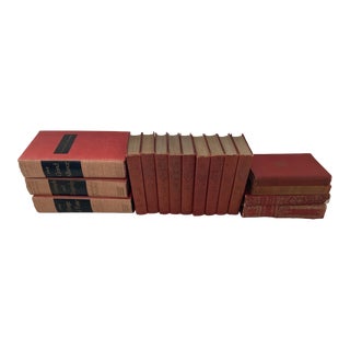 Vintage Red Books - Set of 16 For Sale