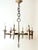 Arts and Crafts Golden Hand-Forged Six-Light Iron Chandelier, Germany, 1920s For Sale - Image 3 of 18