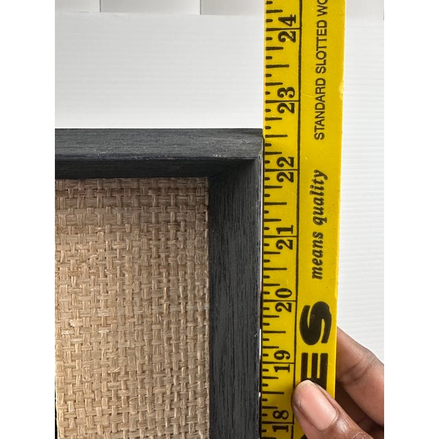 Vintage Batik Style Horse Wall Art Framed Mid-Century Decorative Panel For Sale - Image 10 of 12