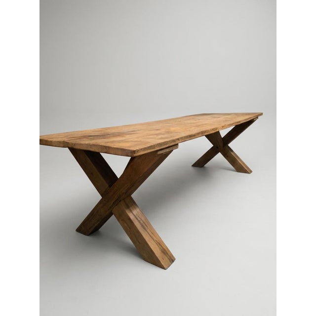 Late 19th Century Large Architectural Dining Table in Wood, 1870 For Sale - Image 5 of 5