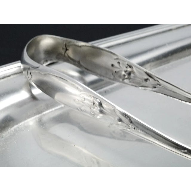 Art Deco Silver Sugar Pinsel, Former Prussia, 1890s For Sale - Image 4 of 5