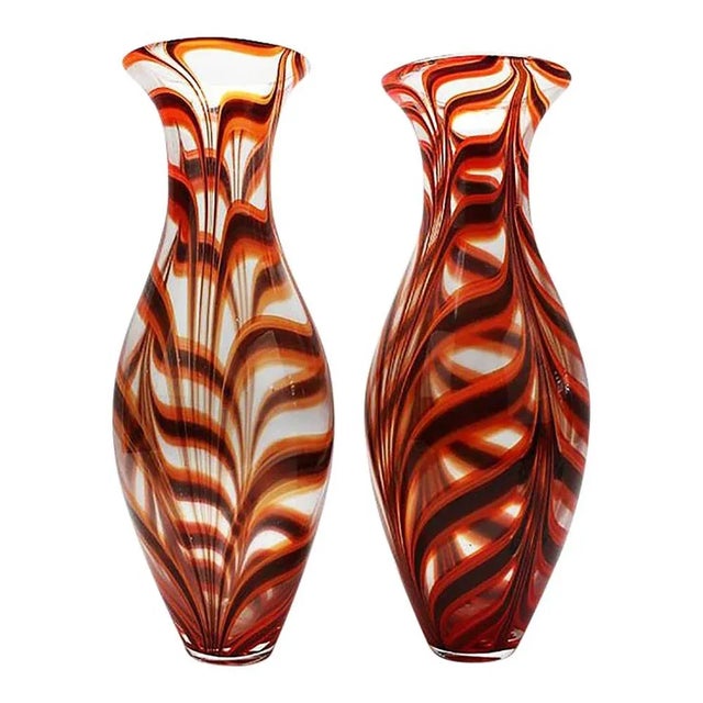 1950s 1950s Vintage Barovier Ercole Vases - a Pair For Sale - Image 5 of 5
