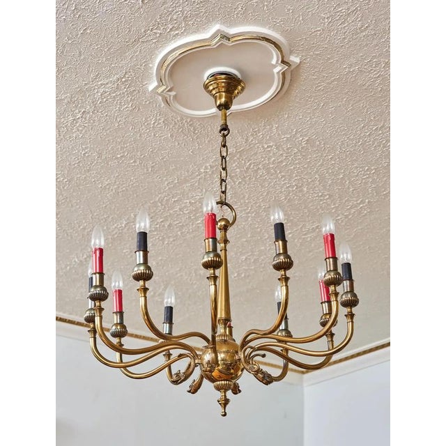 French Empire Chandelier with Snakes For Sale - Image 11 of 11