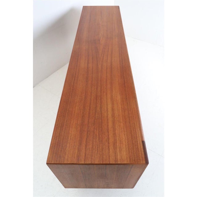 Danish Teak Sideboard with Tambour Doors by Bernhard Pedersen & Søn, 1960s For Sale - Image 15 of 18