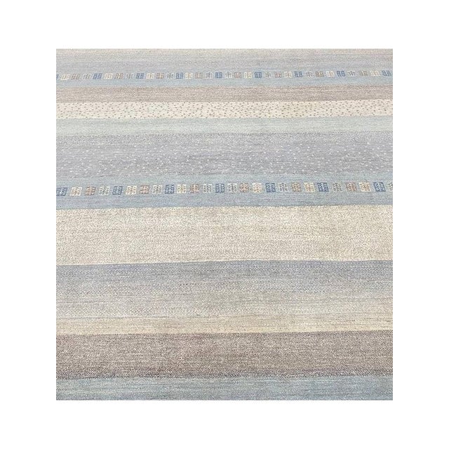 Handwoven Transitional Gabbeh Area Rug 8x10 For Sale - Image 4 of 9