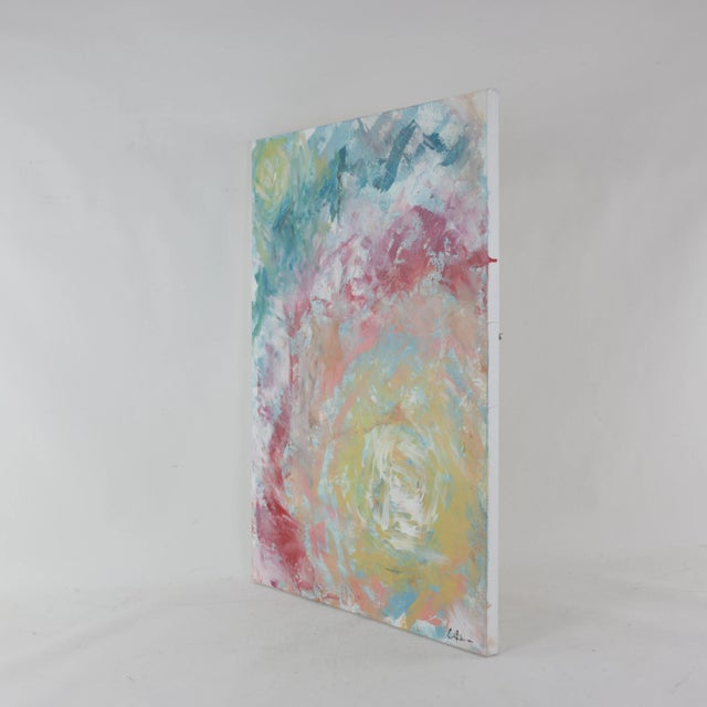 Paint "Harmonic Bands" Contemporary Abstract Mixed-Media Painting For Sale - Image 7 of 10