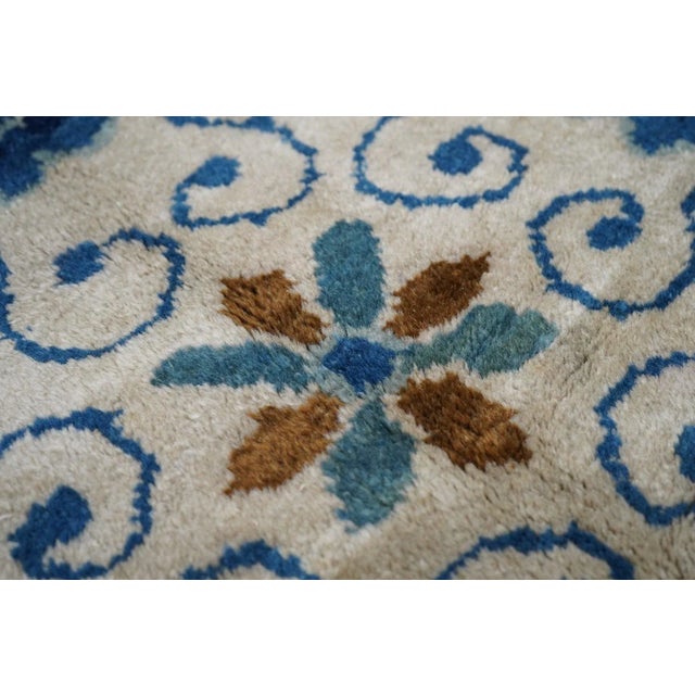 Beige Antique Peking Rug 12'0'' X 14'7'' For Sale - Image 8 of 12