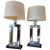 Chrome Pair of Mid-Century Modern Chrome Table Lamps With Black Bases For Sale - Image 8 of 8