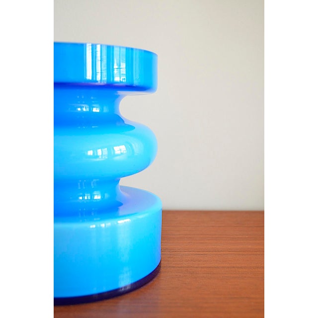 Blue Vase by Per-Olaf Ström for Alsterfors, 1960s For Sale - Image 4 of 8