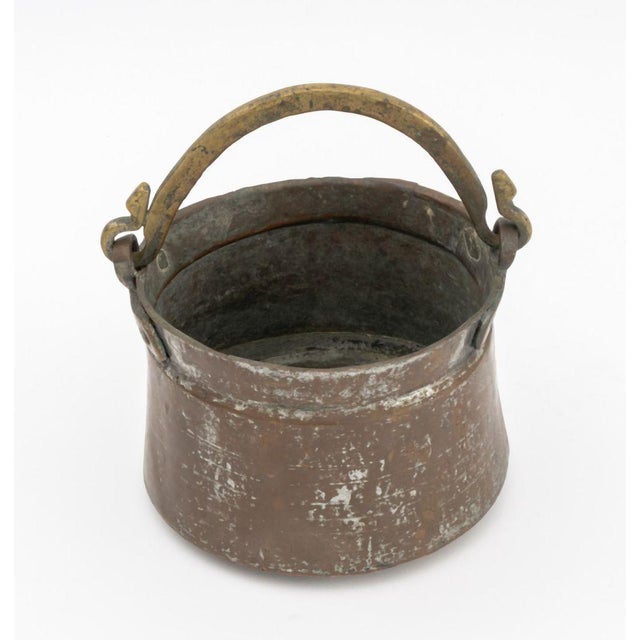 Antique Copper and Brass Cauldrons, 2 For Sale - Image 10 of 15