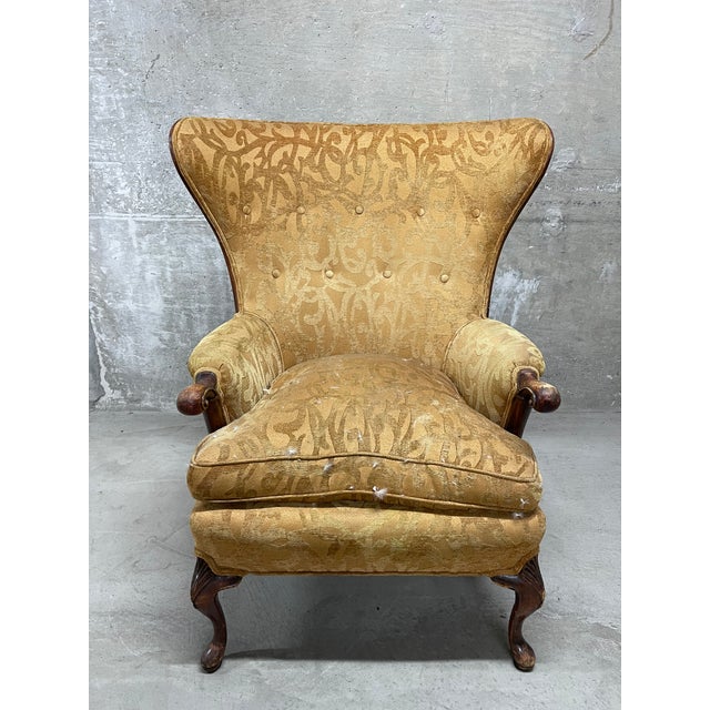 Vintage Wingback Armchair For Sale - Image 14 of 14