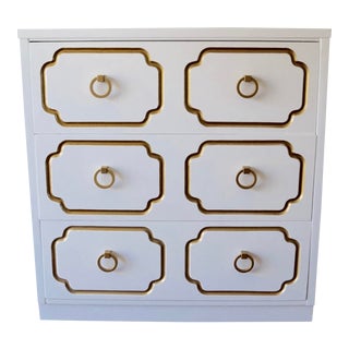 1960s Mid-Century Hollywood Regency Dorothy Draper Inspired Chest For Sale