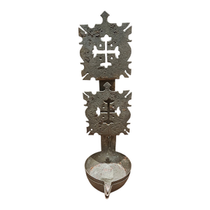 Primitive Double Cruise or Betty Oil Lamp