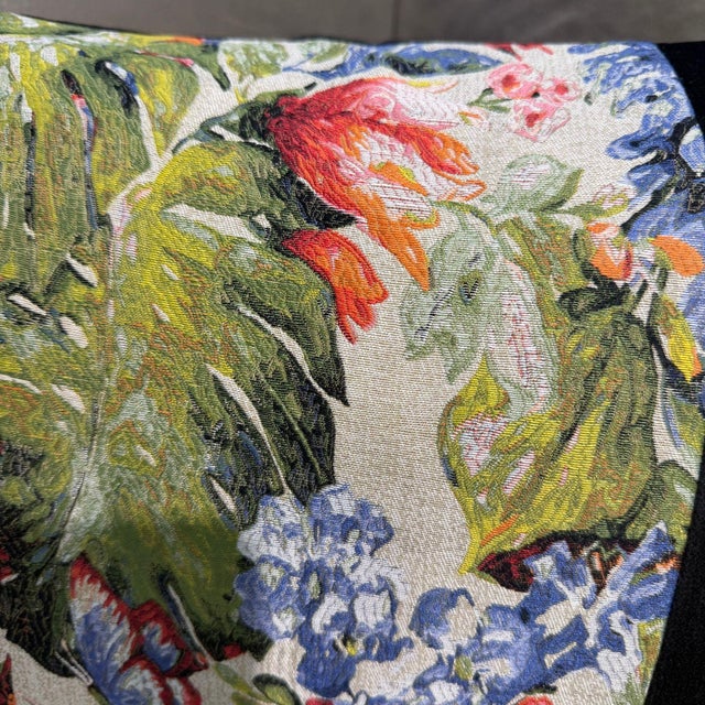 Handmade Black Velvet Lumbar Cushion Cover For Sale - Image 13 of 14