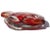 Vintage Murano Red Orange White Gold Flecks Italian Art Glass Flat Fish Figure Sculpture Paperweight For Sale - Image 10 of 11