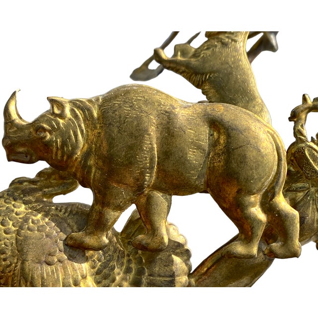 This is a beautiful vintage Petite Choses all-seasons brass wreath. It contains an extraordinary collection of figures - I...