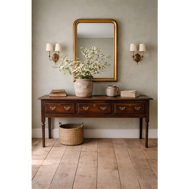 English English Oak Dresser Base / Sideboard, 18th Century For Sale - Image 3 of 11