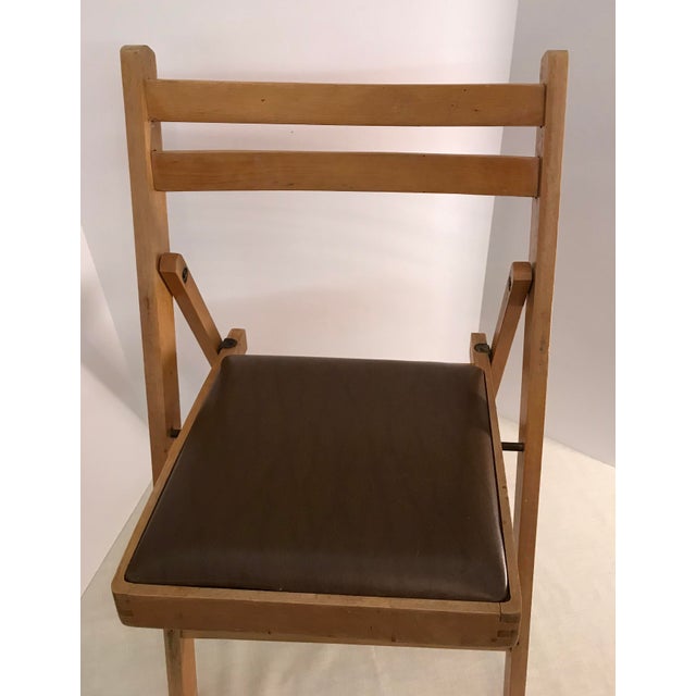 Vintage Wooden Folding Chair, Made in Romania Chairish