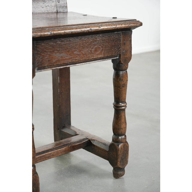 French Antique Lorraine Chair in Oak, 1700s For Sale - Image 11 of 12