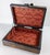 Mid-Century Folk Art Patchwork Leather Box With Gingko Leaf Design For Sale - Image 9 of 12