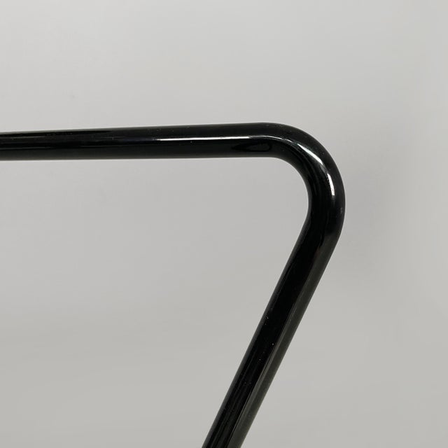 Italian Modern Coffee Table with Ashtray in Black Metal and Glass, 1980s For Sale - Image 12 of 18