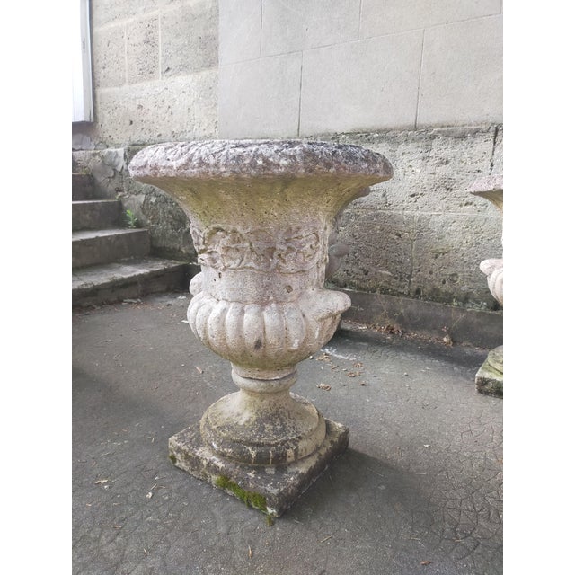 Medici-Style Garden Pot in Reconstituted Stone, 1960s For Sale - Image 9 of 12