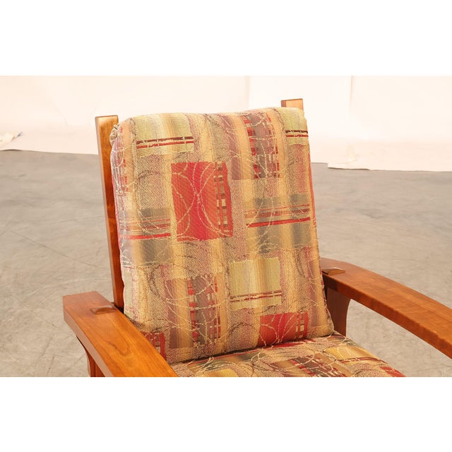 Wood Stickley Mission Collection Cherry "Gus" Morris Chair For Sale - Image 7 of 18
