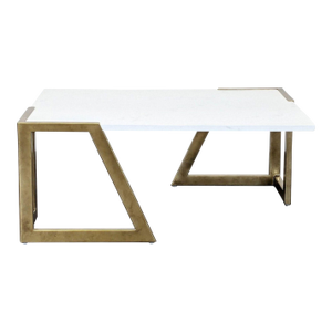 Century Furniture Faux Stone Top Coffee Table