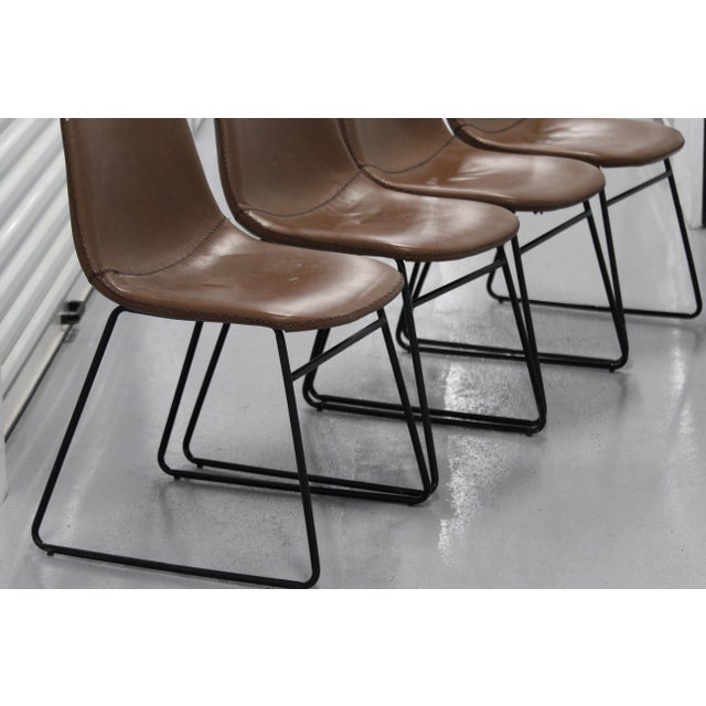 Brown Dining Chairs, Set of 4 For Sale - Image 12 of 18