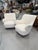 White Pair of Gustav Axel Berg Swedish Club Chairs Circa 1945 For Sale - Image 8 of 18