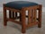 Stickley Mission Oak Leather Chair & Ottoman For Sale - Image 14 of 18