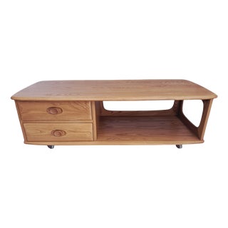 Mid-Century Modern Minerva Coffee Table in Elm by Lucian Ercolani for Ercol, 1990s For Sale