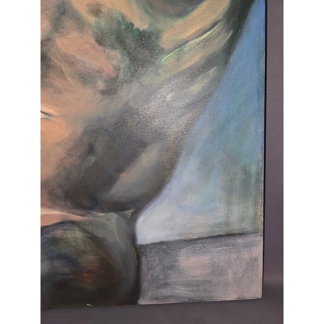 Figurative Late 20th Century Oil Painting of Muscular Male Nude For Sale - Image 3 of 10