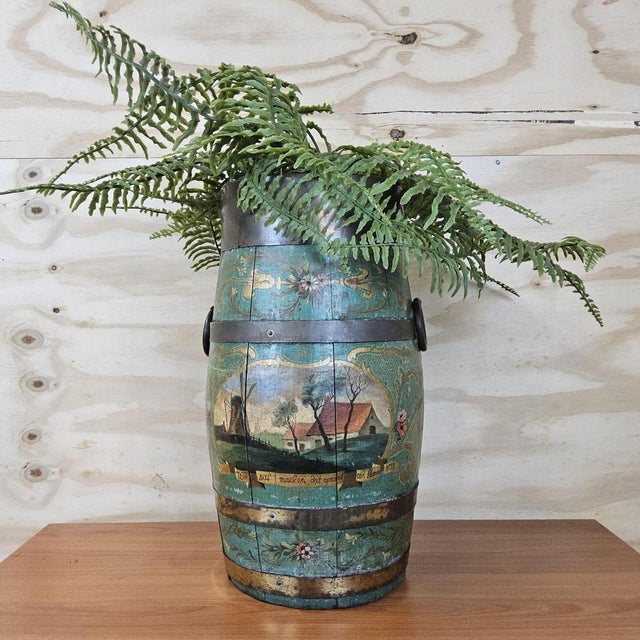 Forest Green Antique Umbrella Stand, 1700s For Sale - Image 8 of 18