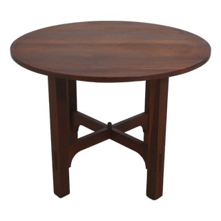Gustav Stickley Antique 40 Inch Round Table For Sale