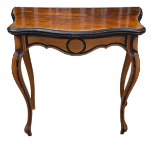 Antique Gaming Table with Drawer, 1920s