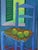 Blue 1978 Modernist 'Still Life With Blue Chair' Vintage Original Interiors Oil Painting, Framed For Sale - Image 8 of 14