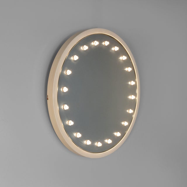 Metal Mod. 51/A Luminous Wall Mirror by Gino Sarfatti for Arteluce, 1950s For Sale - Image 7 of 15