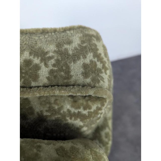 Louis XV Style Lounge Chair in Green For Sale - Image 6 of 9